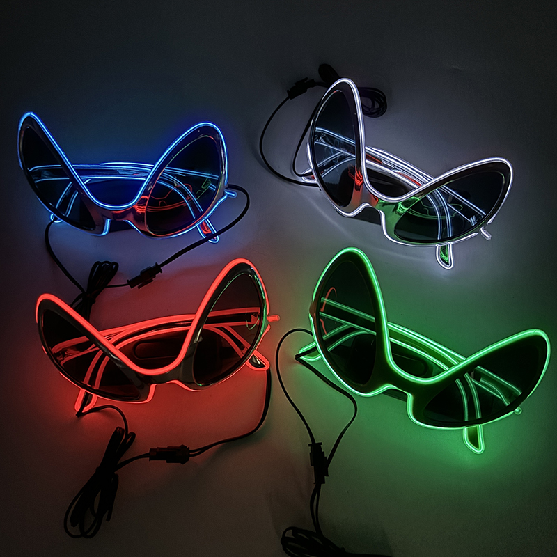 Cool Light Up LED Alien Glasse – Glow In The Dark Party Glasses recenzja i cena