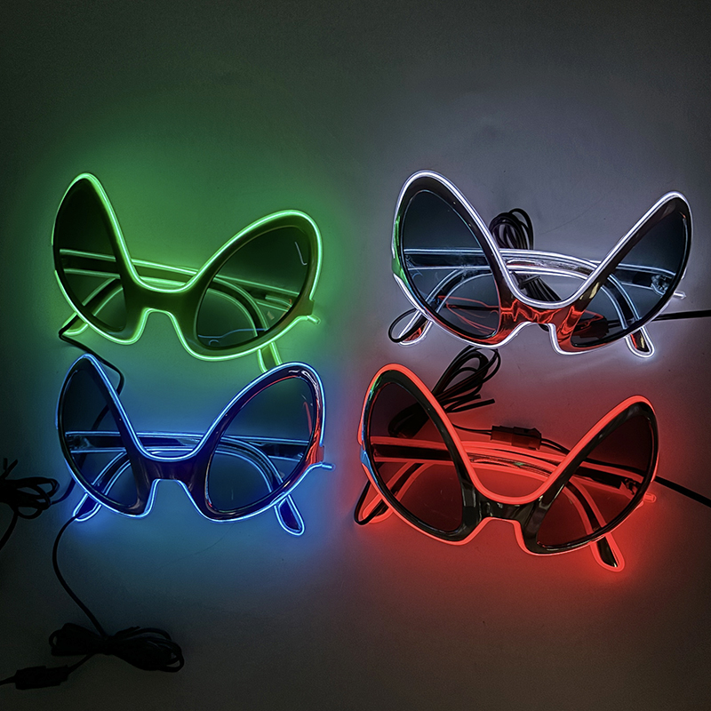 Cool Light Up LED Alien Glasse – Glow In The Dark Party Glasses recenzja i cena
