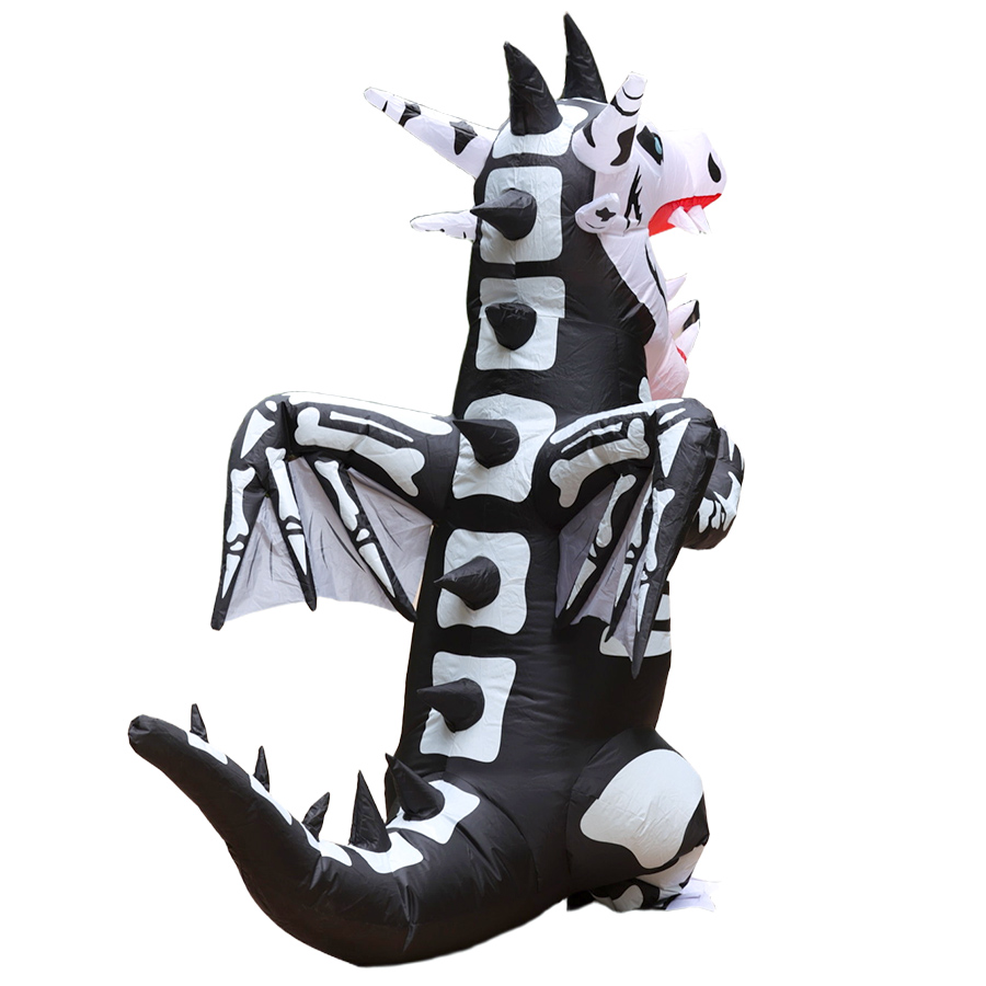 Kostium dmuchany na Halloween  – Inflatable Dinosaur Costume Adult recenzja i cena