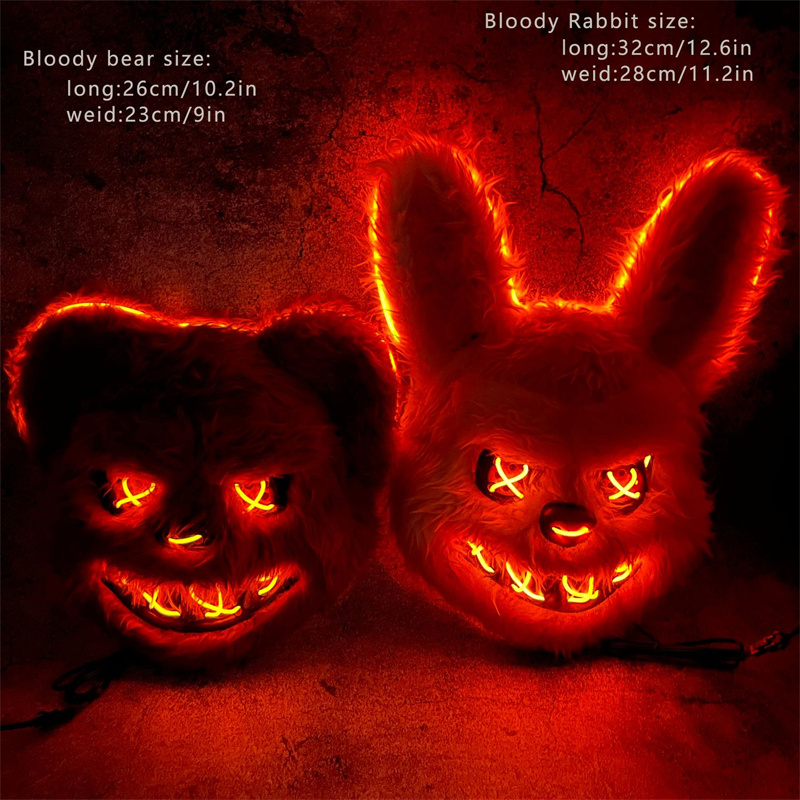 Maska Królika LED na Maskaradę – Led Purge Mask Halloween recenzja i cena